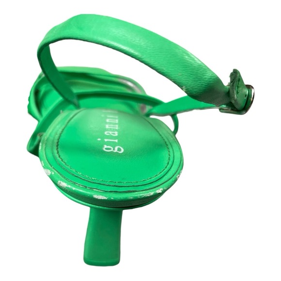 Women's Gianni Bini Strappy Heeled Sandals Green US Size 11 - Picture 5 of 14